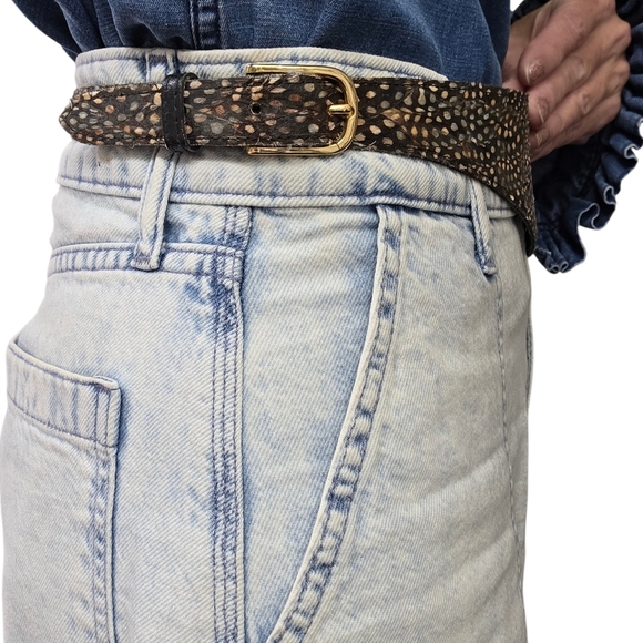 Vintage Peacock Feather Statement Belt Art 707 Boho S/M main image 13